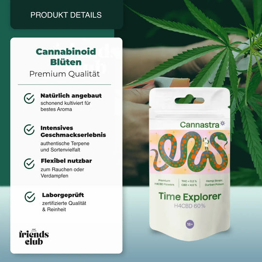 H4CBD Blüten Time Explorer 60% - hhcfriends