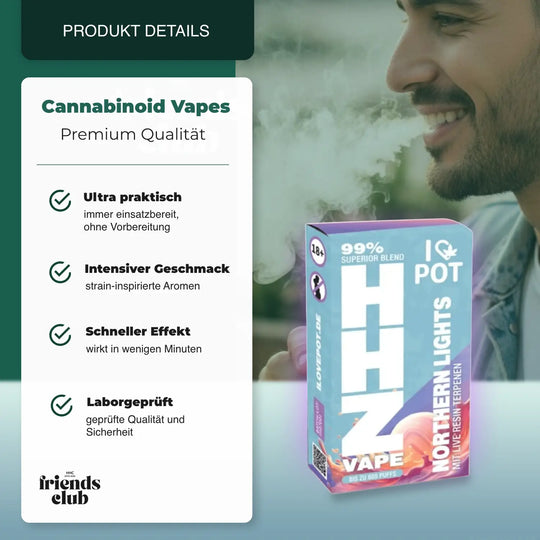 HHZ Vape Pen 95% - Northern Lights - hhcfriends