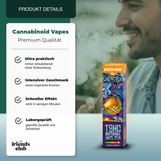 T9HC Einweg-Vape Pen – African Mango (2 ml) - hhcfriends