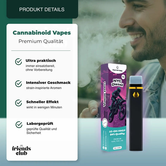 10-OH-P Vape NYC Diesel 94% 1ml - hhcfriends