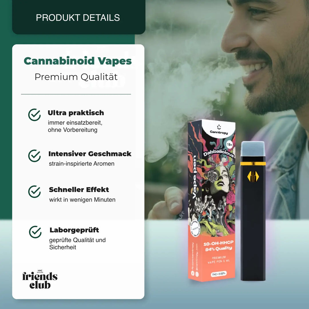 10-OH-P Vape Dabbalicious 94% 1ml - hhcfriends