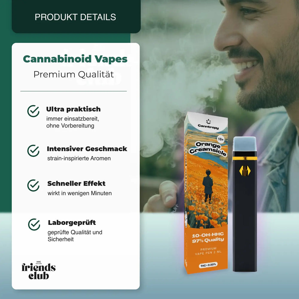 10-OH Vape  Orange Creamsicle 97% 2ml - hhcfriends