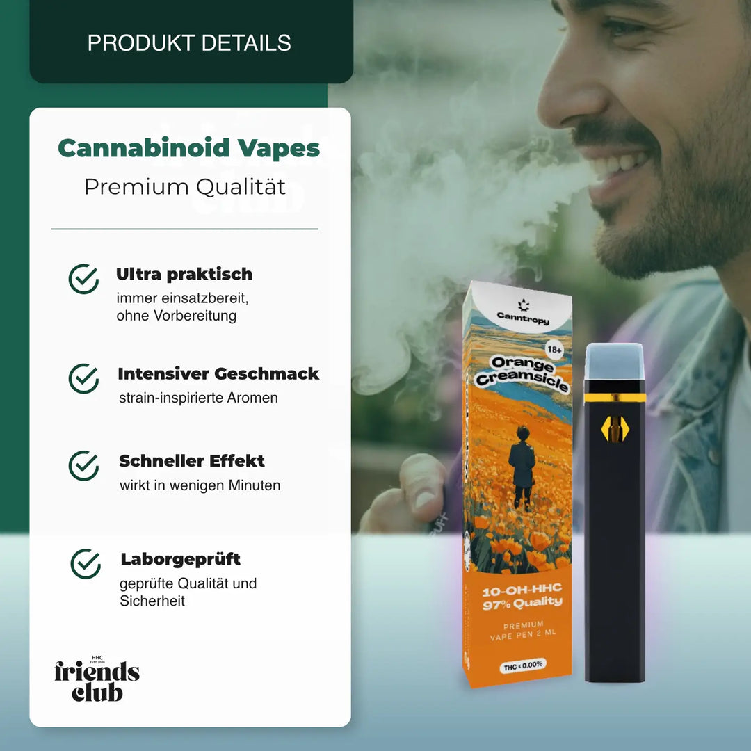 10-OH Vape  Orange Creamsicle 97% 2ml - hhcfriends