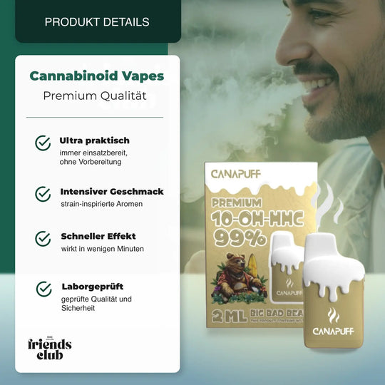 10-OH Vape  Big Bad Bear 99% 2ml - hhcfriends