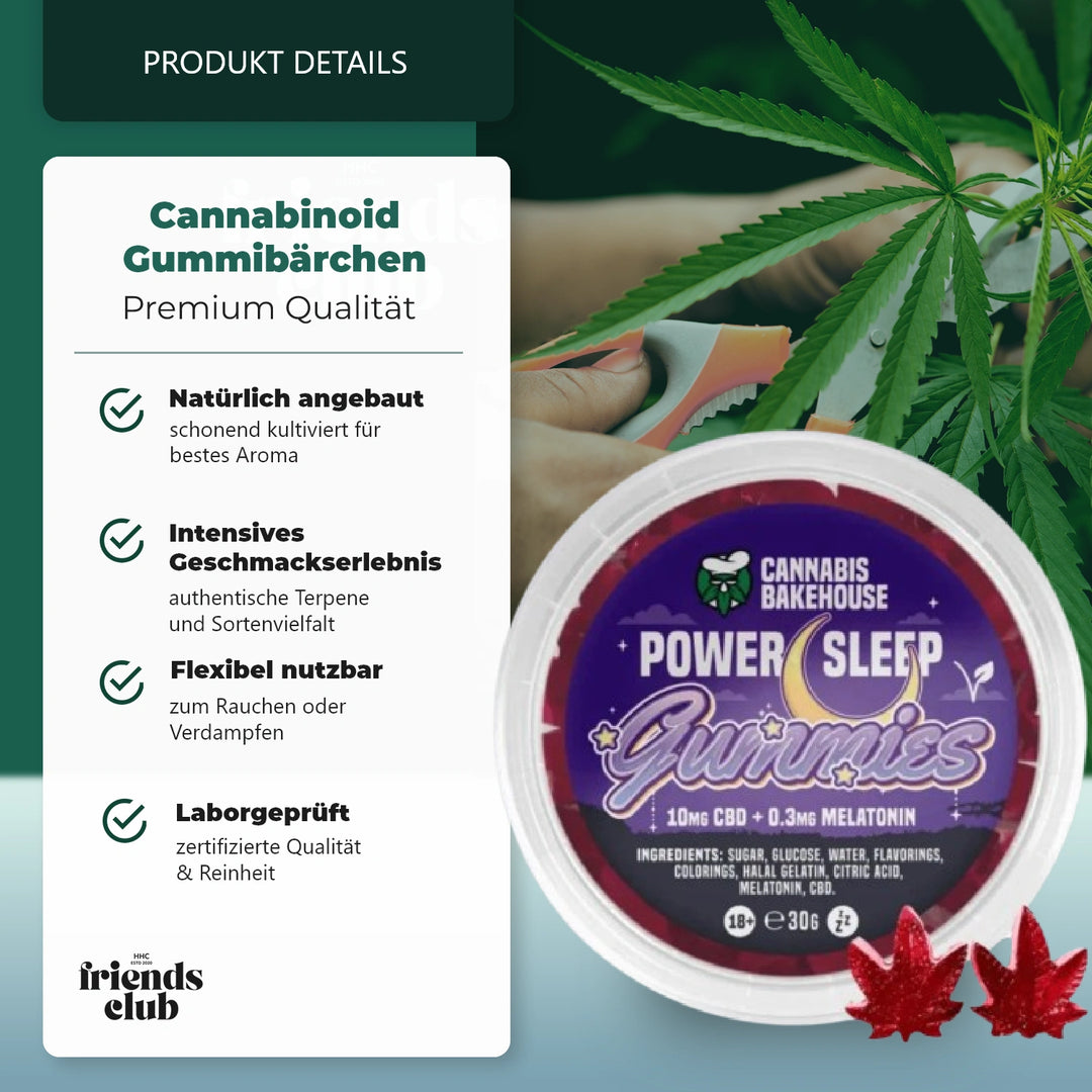 CBD Sleep Gummies Leaves BLACKCURRANT 30g