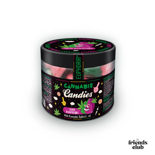 Euphoria Cannabis Bonbons Sour Strawberry-HHCFriends