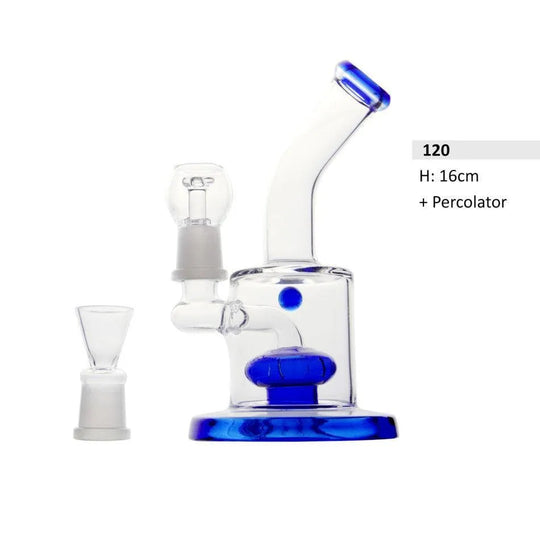 Öl-Glasbong mit Percolator 16cm-HHCFriends