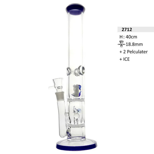 Heavy Glas Bong Elefant & Bär mit Eis 40cm-HHCFriends