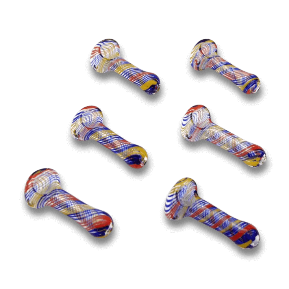 Glaspfeife – Multicolor-Wirbel (1 Stück)-HHCFriends