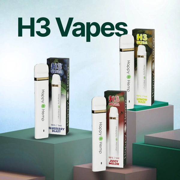 Black Deal H3 Vapes 3er Set Happy Hemp H3 Ultra Black Deal H3 Vapes 3er Set Happy Hemp H3 Ultra