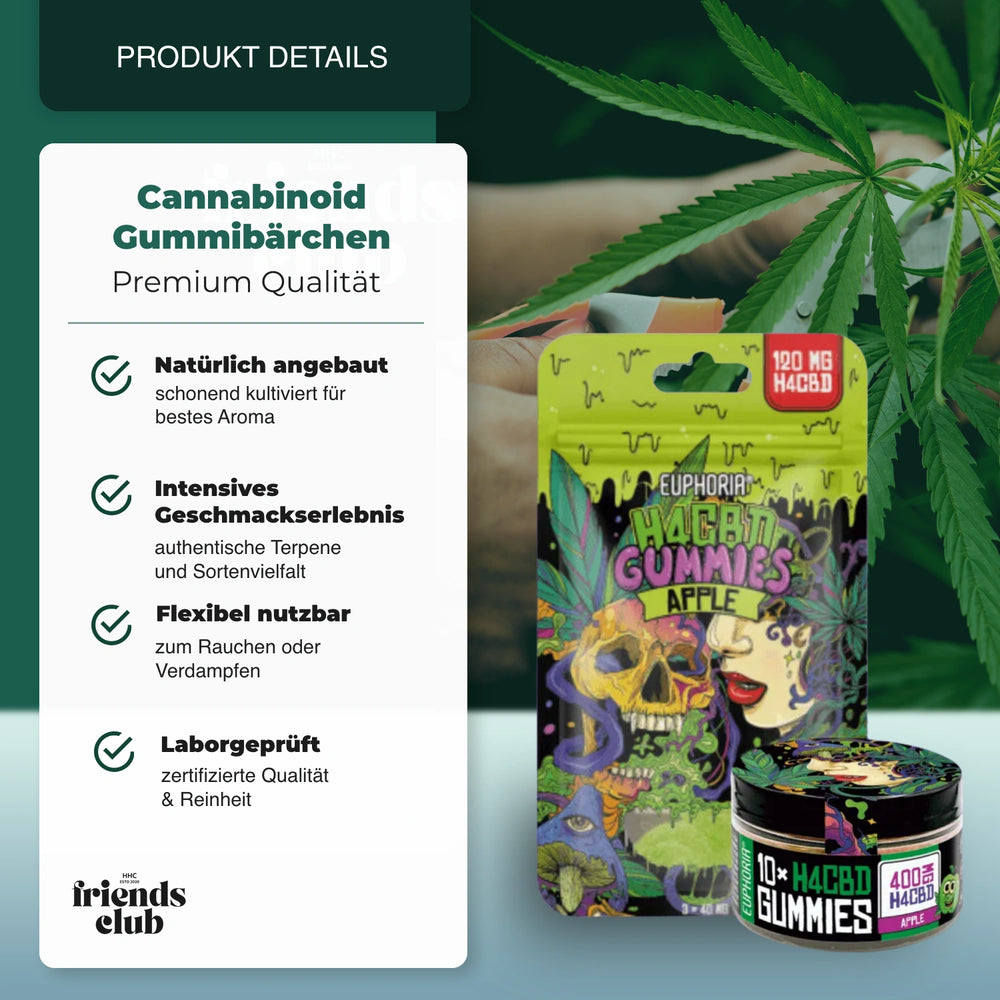 H4CBD Gummies Apfel