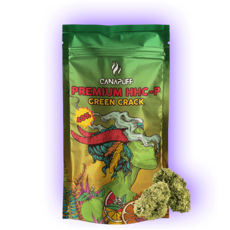 CanaPuff - GREEN CRACK 40% - Premium HHC - P Blüten