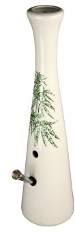 Ceramic Dutch bong "Leaf" - 39 cm