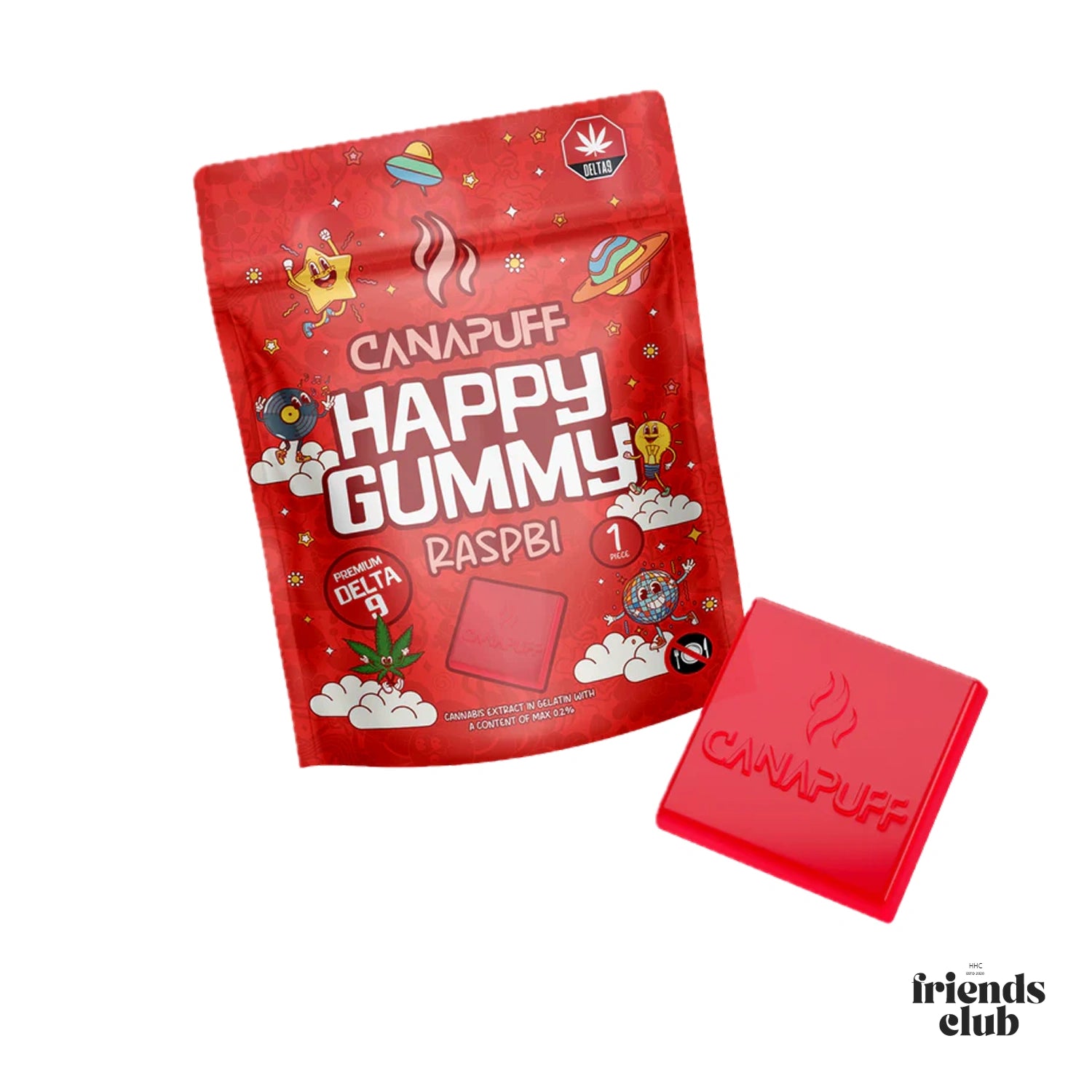 THC Aroma Gummies Raspberry 5Stk