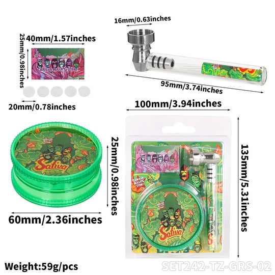 Gorilla Set - Glas Pfeife 3tlg.