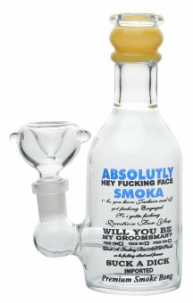 Glazen waterpijp "Absolute Vodka" - 16 cm