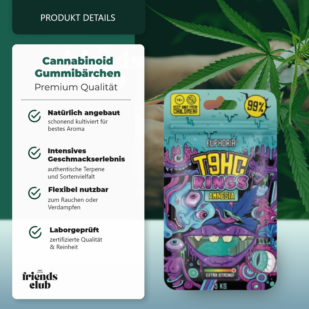 T9HC Gummies – Amnesie (5 Stück)