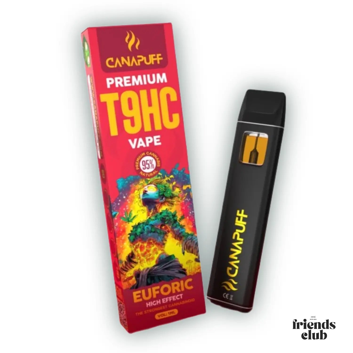 T9HC Vape Euforic 95% 1ml-HHCFriends