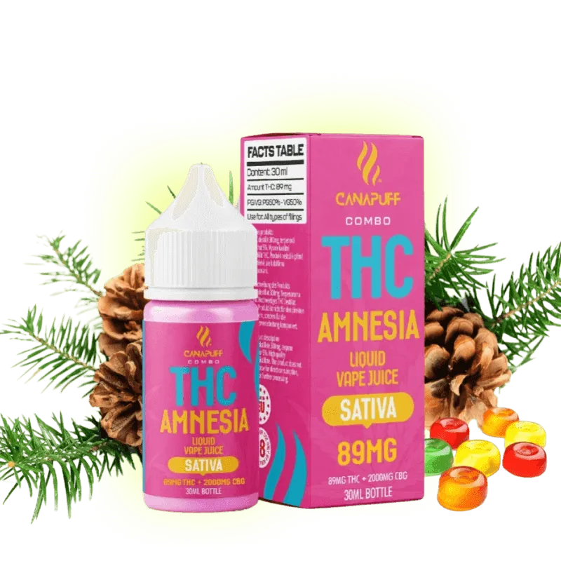 THC Liquid Amnesia 89mg THC/1000mg CBC 30ml-HHCFriends