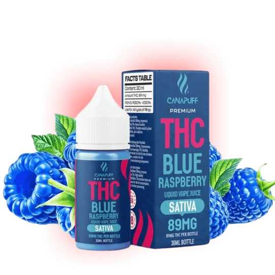 THC Liquid Blue Raspberry 89mg 30ml-HHCFriends