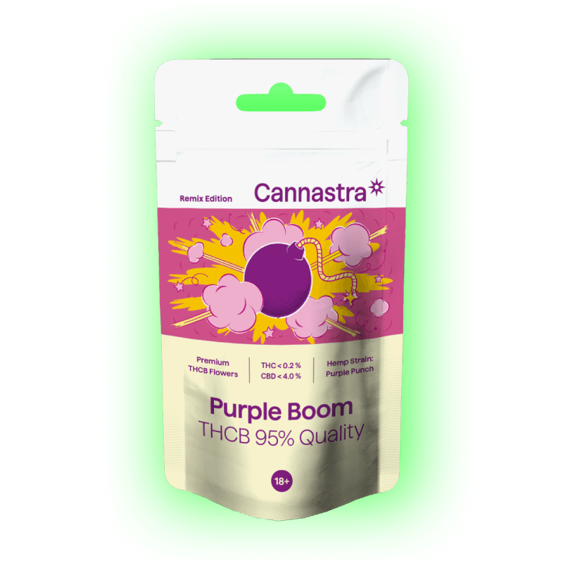 THC-B Flower Purple Boom 95% Cannabis Blüte