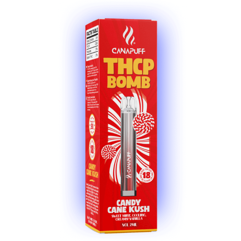THCp Vape BOMB Candy Cane Kush - Einweg