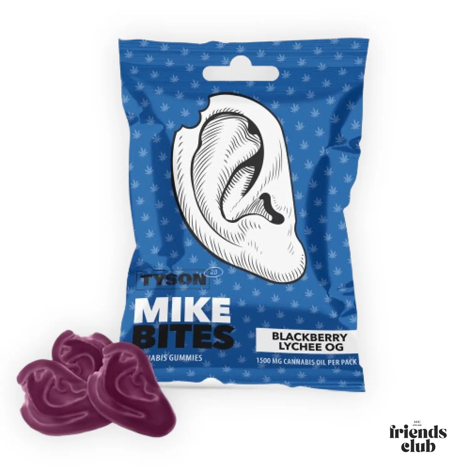 Tyson 2.0 Mike's Bites Blackberry Lychee OG Aroma Gummies 12Stk