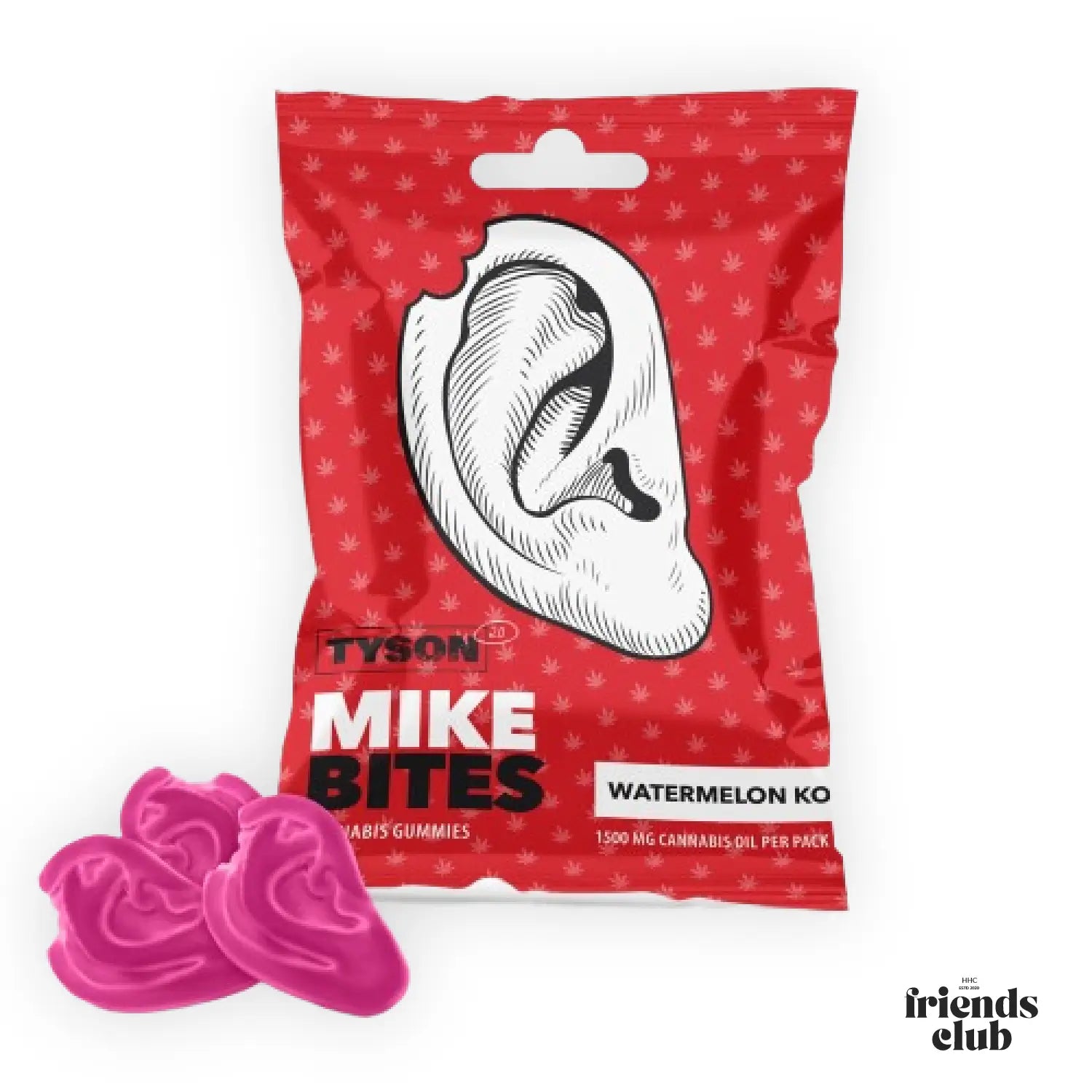 Tyson 2.0 Mike's Bites Watermelon KO Aroma Gummies 12Stk