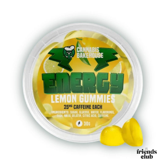 COFFEINE ENERGY GUMMIES - LEMON (30G)-HHCFriends
