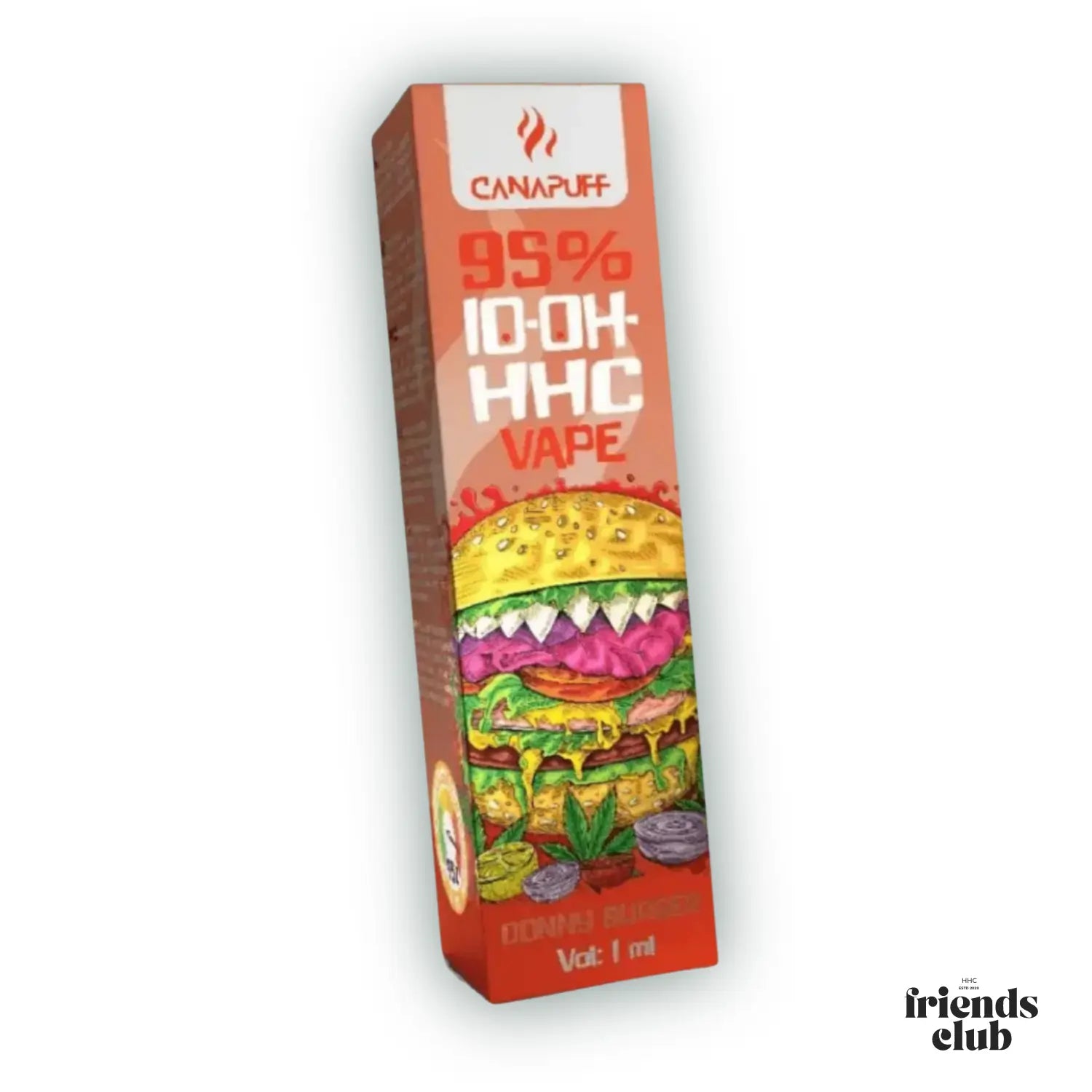 10-OH Vape Donny Burger 95% 1ml-HHCFriends