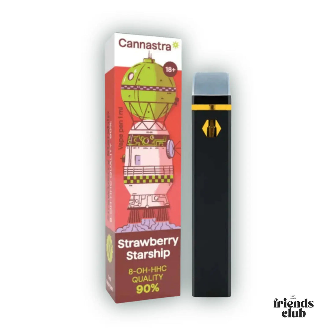 8-OH-H Vape Strawberry Starship 90% 1ml-HHCFriends