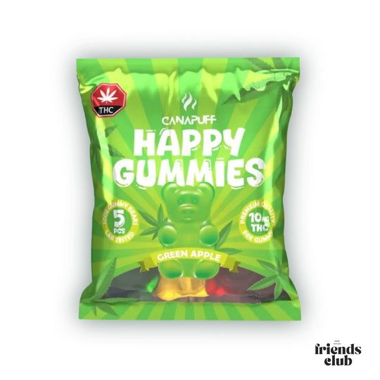 THC Gummies - Grüner Apfel (5 Stück)-HHCFriends