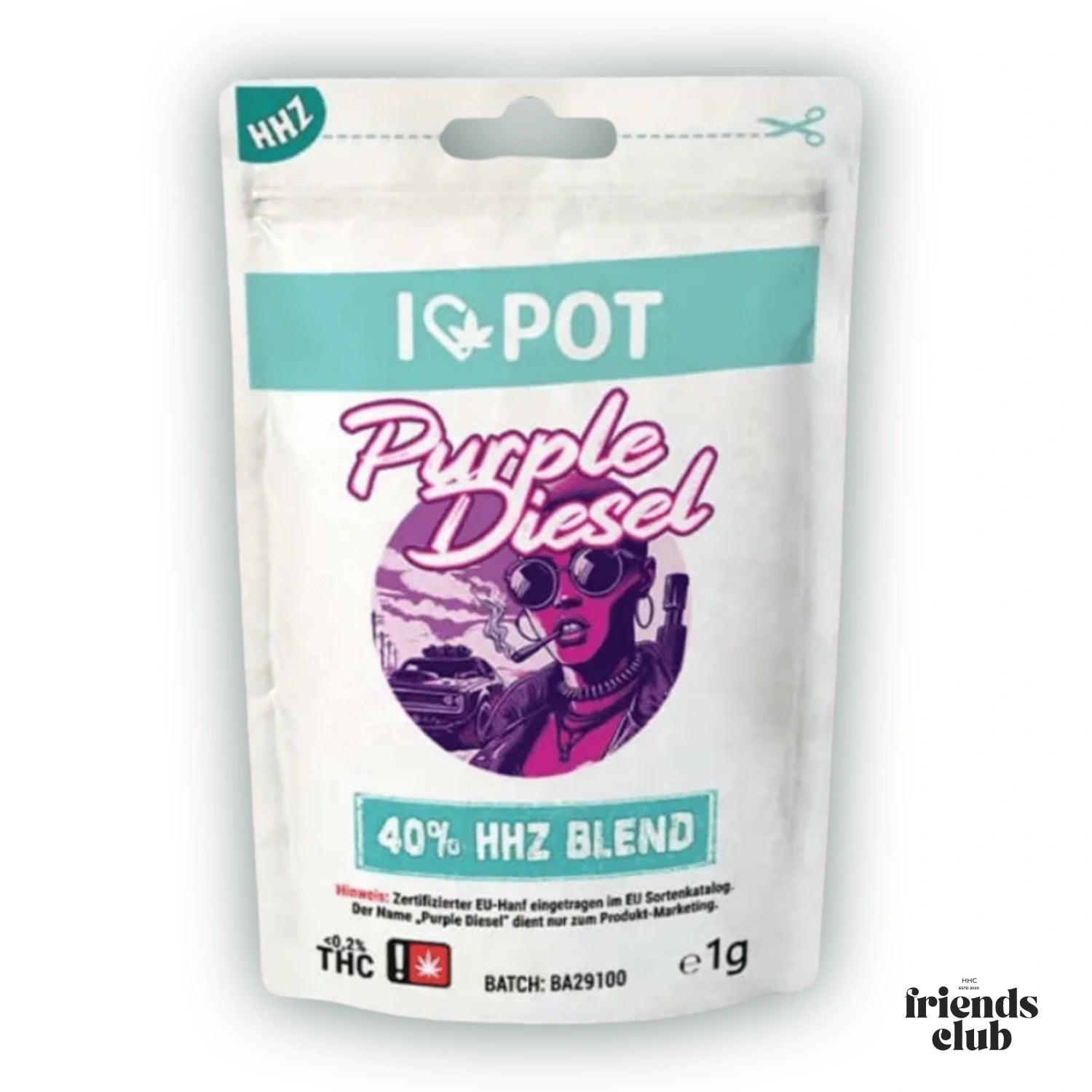 HHZ Blüte Purple Diesel 40% 1g-HHCFriends