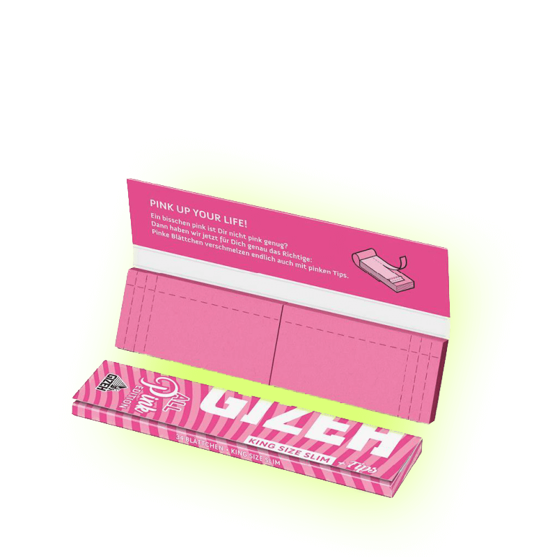 Gizeh ALL PINK King Size Slim + Filter Tips