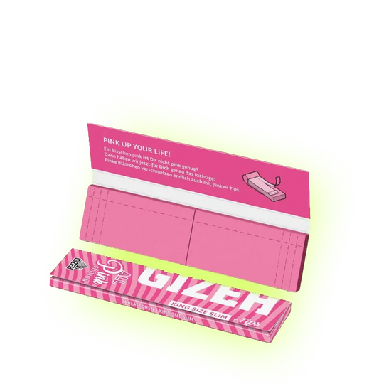 Gizeh ALL PINK King Size Slim + Filter Tips-HHCFriends