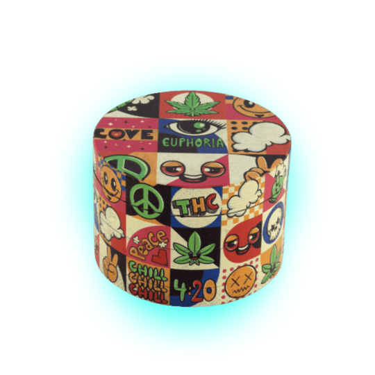 Euphoria Metall-Grinder Groovy 63 mm - 4 Teile