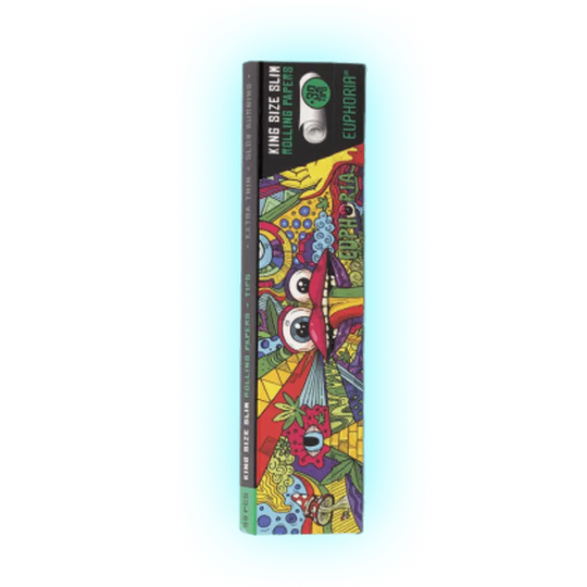 Euphoria Vibrant Rolling Papers Kingsize Slim + Filters-HHCFriends