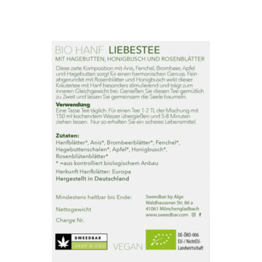 Bio Hanftee Sweed Love 30g vegan HHCFriends