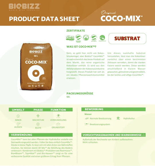 Bio Bizz Coco Mix 50L-Smagro GmbH