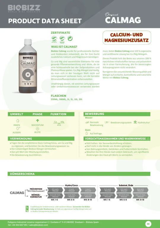 Bio Bizz CalMag-Smagro GmbH