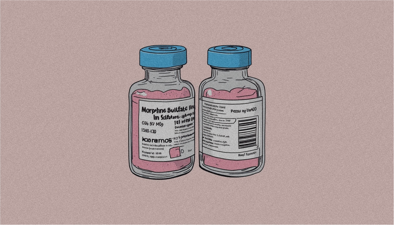 2 bottles of Morphine. Liquid.