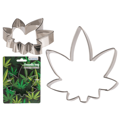 Metal cannabis cookie cutter - For creative baking ideas 