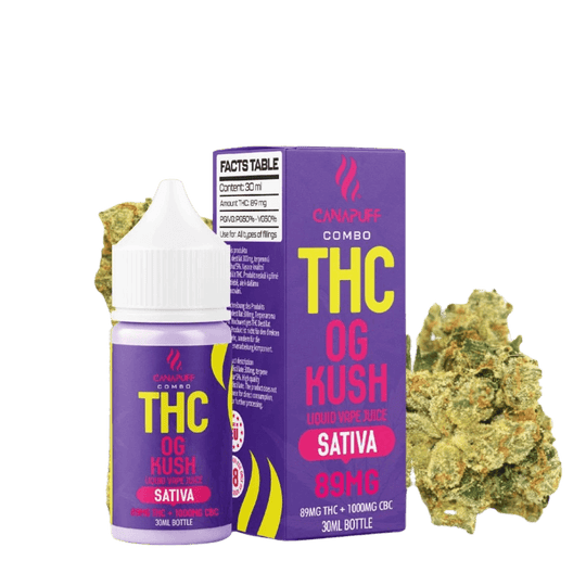 THC Liquid OG Kush 89mg THC/1000mg CBC 30ml