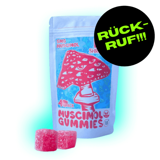 RÜCKRUF!!!!   Muscimol Mushroom Gummies 4 Stück