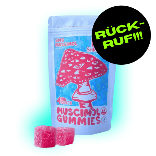 RÜCKRUF!!!!   Muscimol Mushroom Gummies 4 Stück