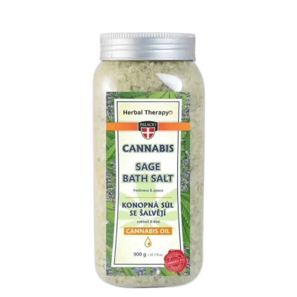 Cannabis & Salbei Badesalz, 900 g Palacio-HHCFriends